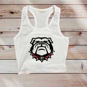 Georgia Bulldogs Cropped Tank